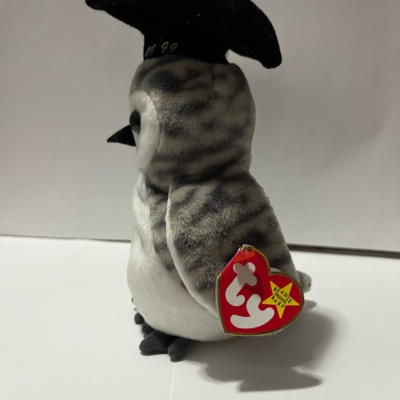 Wiser The Owl Ty Beanie Baby DOB June 4,1999 Style 4238 - Picture 3 of 6